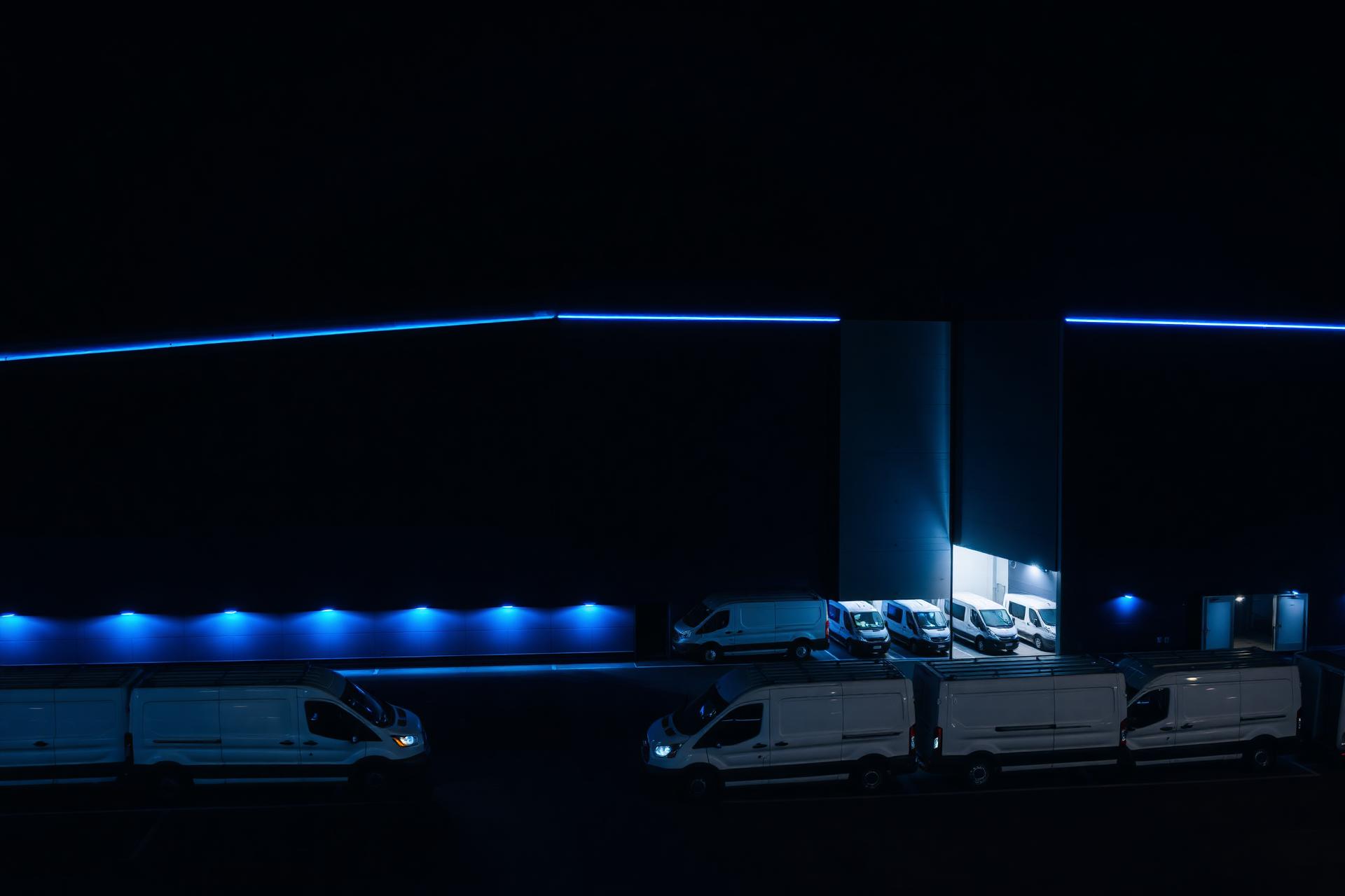 Stratus Logistics fleet at distribution hub